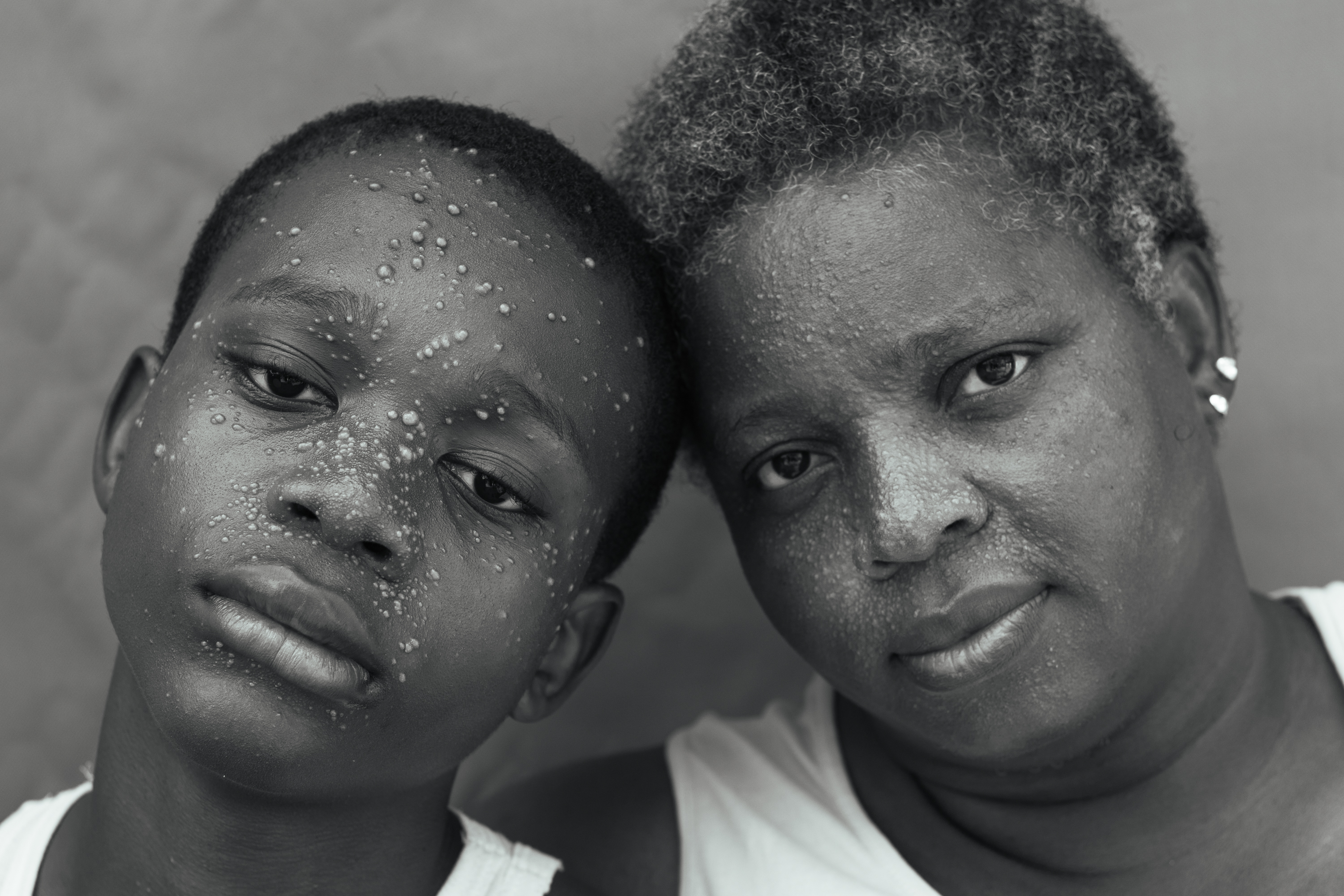 Black and white portrait